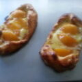 Tarte aux pêche feuilletée