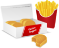 Nuggets frites à emporter